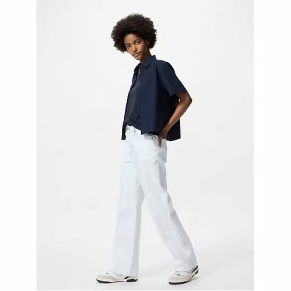 NWOT Uniqlo wide straight jeans